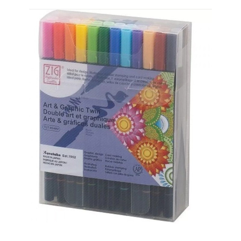 Set 48 feutres Art & Graphic double pointe