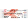 Set de 4 feutres calligraphie double pointe