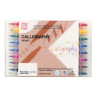 Set de 8 feutres calligraphie double pointe