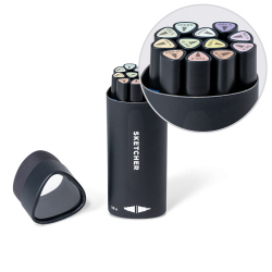 Sketcher Marker Set de 12 Pastel