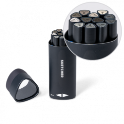 Sketcher Marker Set de 12 Gris n°1
