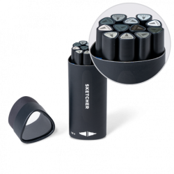 Sketcher Marker Set de 12 Gris n°2