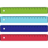Lot de 36 règles en plastique 16cm coloris assortis