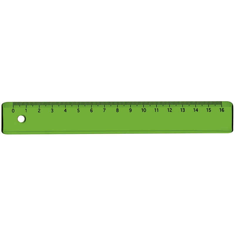 Lot de 36 règles en plastique 16cm coloris assortis