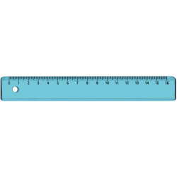 Lot de 36 règles en plastique 16cm coloris assortis