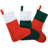 Lot de 10 chaussettes de Noël en feutrine