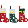 Lot de 10 chaussettes de Noël en feutrine