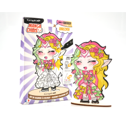 Kit coloriage Chibis figurine Unicorn - Graph'It