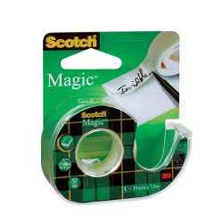 Ruban invisible Scotch® Magic™, 1 rouleau, 19 mm x 7,5 m + dévidoir ma