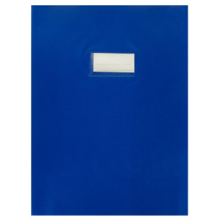 Paquet de 10 protège-cahiers en PVC 21/100ème, pour format A4, bleu fo