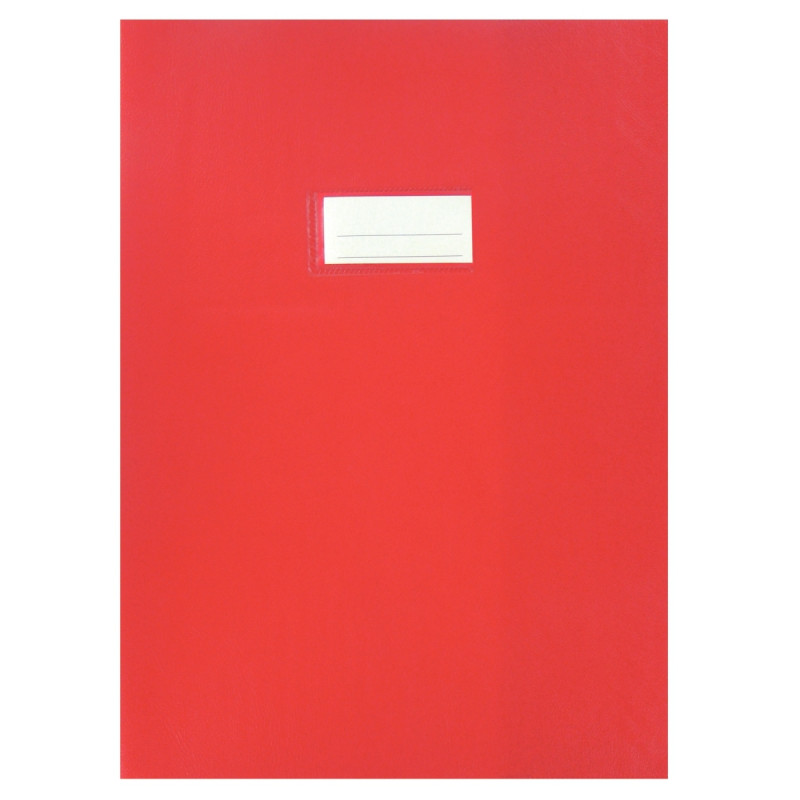 Paquet de 10 protège-cahiers en PVC 21/100ème, pour format A4, rouge