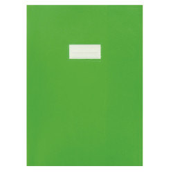 Paquet de 10 protège-cahiers en PVC 21/100ème, pour format A4, vert