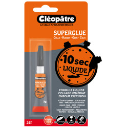 Colle super Glue Liquide ou Gel 3 g - Liquide 3g