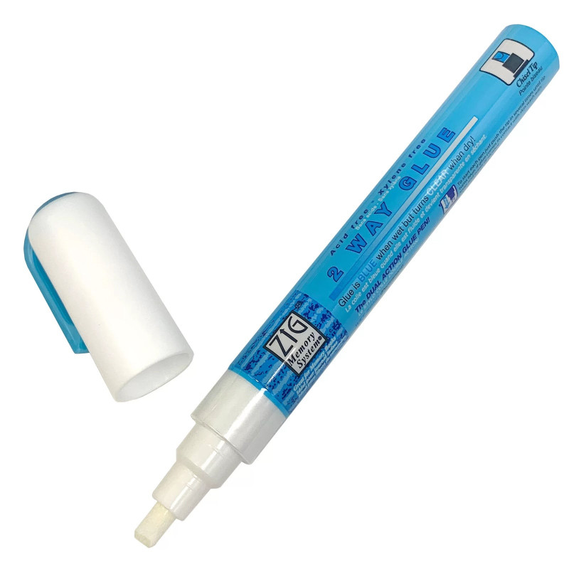 Stylo colle pointe 4 mm Zig memory system