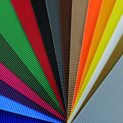 Feuille de carton ondulé 50x70 - Argent