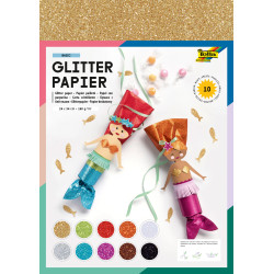 Bloc papier paillettes