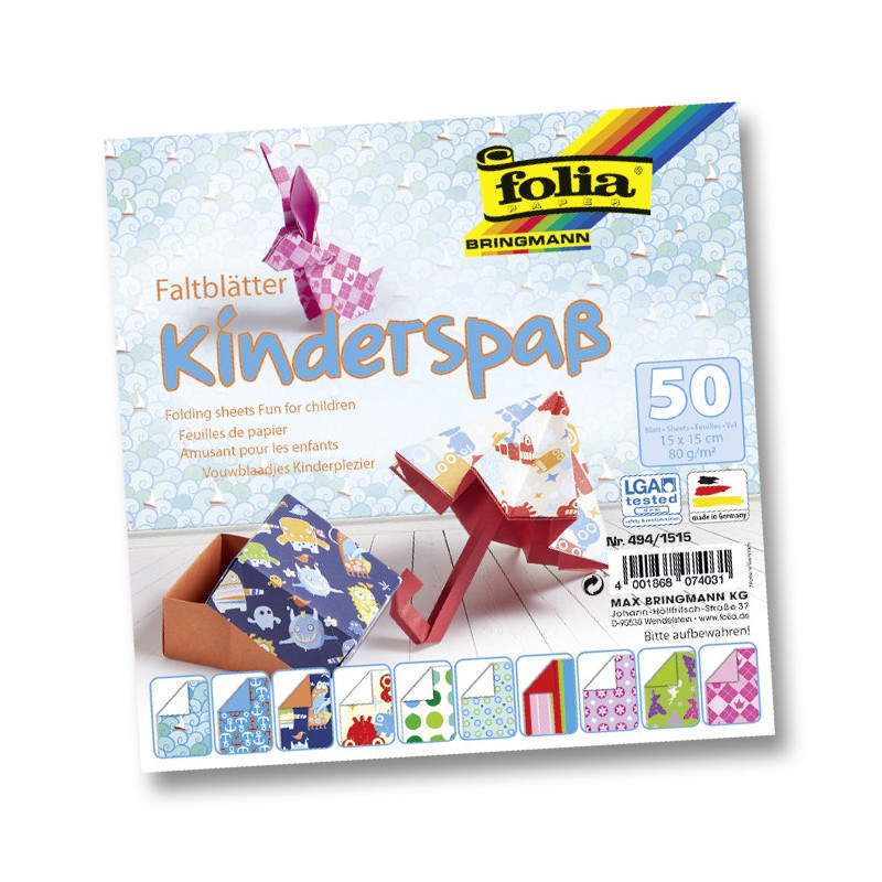 Papier de pliage thème enfant
