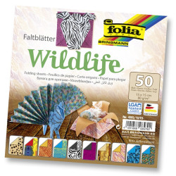 Papier de pliage thème wildlife