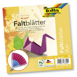 Papier de pliage thème duo double face
