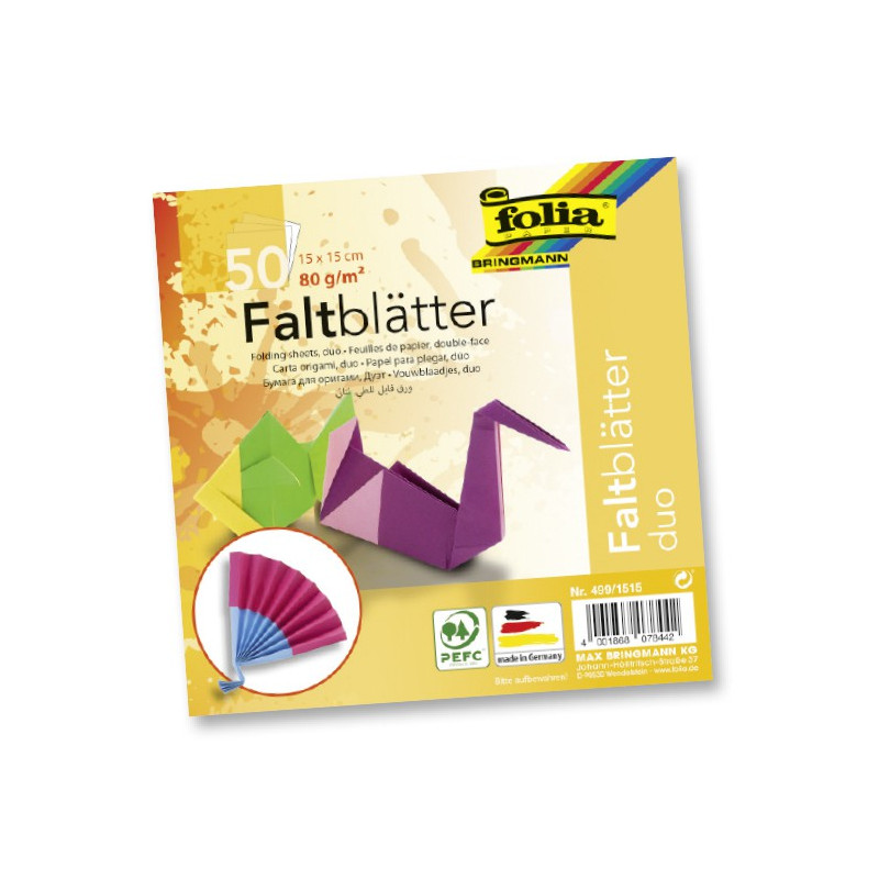 Papier de pliage thème duo double face