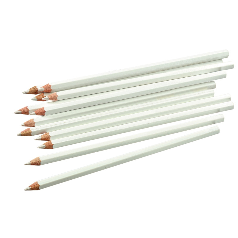 Pochette de douze crayons d'ardoise enrobés de bois