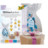 Bloc papier pailleté 17 x24,5 cm - 5 feuilles assorties