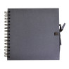 Album Kraft noir spiralé recyclé-30x30 cm-40 feuilles-140gr