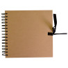 Album Kraft naturel spiralé recyclé-30x30 cm-40 feuilles-140gr