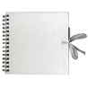 Album Kraft blanc spiralé recyclé-30x30 cm-40 feuilles-140gr