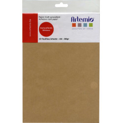 Feuille A4 Kraft autocollante x10