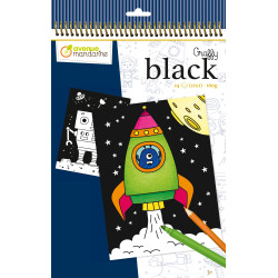 Album Graffy black espace - 24 feuilles - 160gr