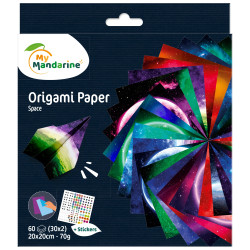 Papier origami 20x20cm espace
