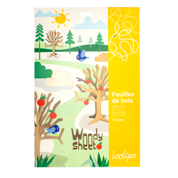 Coupons feuille de bois A4 - 1 mm de largeur - X10