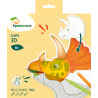 Album Graffy 3D Dinosaures - 36 feuilles - 160gr/m²