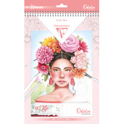 Bloc de coloriage multi-techniques de 20 feuilles A4 250g, Les femmes