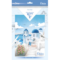 Bloc de coloriage multi-techniques de 20 feuilles A4 250g, Les villes