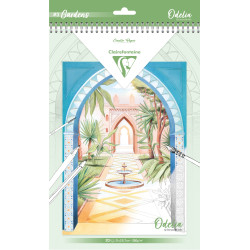 Bloc de coloriage multi-techniques de 20 feuilles A4 250g, Les jardins