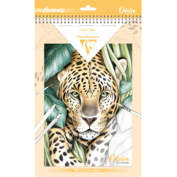 Bloc de coloriage multi-techniques 20 feuilles spiralé - A4 - 250gr/m²