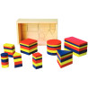 Coffret 48 formes géométriques en bois