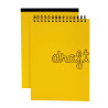 Carnet et Blocs de Dessin Draft (Jaune) - A5 Bloc Bord collé 1 côte à
