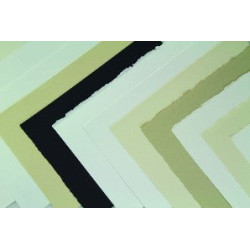 Feuille papier velin BFK Rives gris 280 g/m² 55,9 x 76,2 cm
