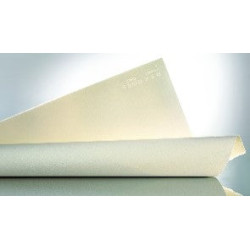 Feuille BFK Rives 56x76 250g/m², 4 bords frangés, grain fin léger blan
