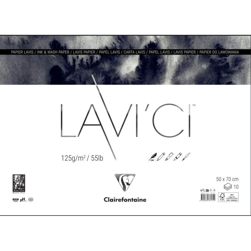 Papier LAVI'CI - 50 x 70cm - 220gr - 125gr/220gr ou 450gr - 50 x 70cm