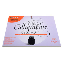 Bloc calligraphie Vélin blanc - A5 30 feuilles 125g