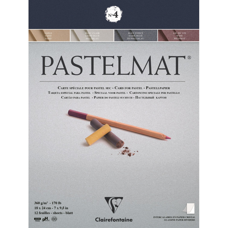 Bloc Pastelmat n°4 -12 feuilles 360 gr - 30x40cm
