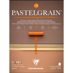 Bloc PastelGrain n°2 - 12 feuilles - 360gr - Assortiment teintes natur