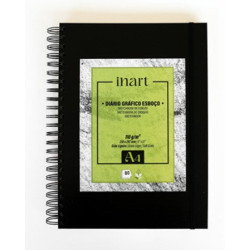 Album dessin A4 spiralé - 110g/m² - 80 feuilles - Format portrait