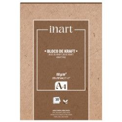 Bloc Kraft A4 - 30 feuilles - 110g/m²