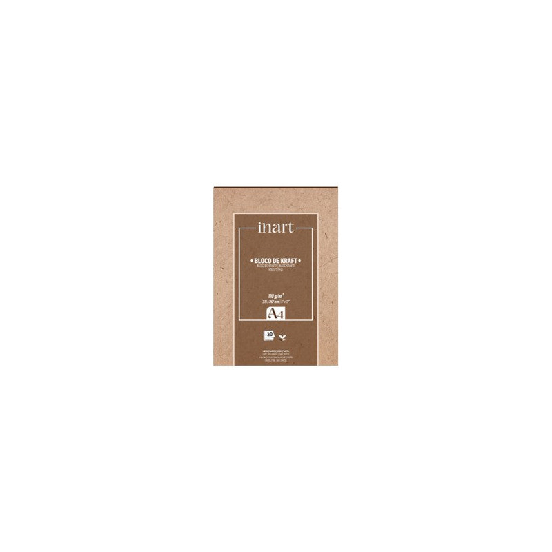Bloc Kraft A4 - 30 feuilles - 110g/m²