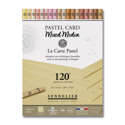 Bloc pastel card Mixed media 18X24cm - Les Terres